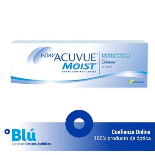 Lentillas diarias 1-DAY ACUVUE MOIST for ASTIGMATISM (Caja de 30 lentillas)