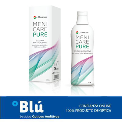 Meni Care Pure Solución de limpieza y humectación de lentes rígidas gas permeable